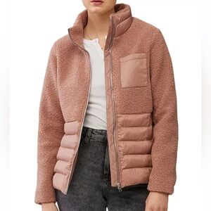 Soia & Kyo Teddy Panel Puffer Jacket